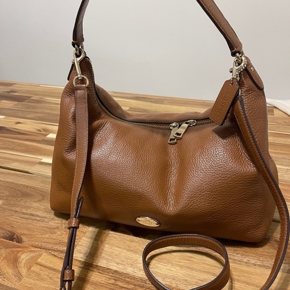 Coach Brown Leather Shoulder Bag - Picture 3 of 12